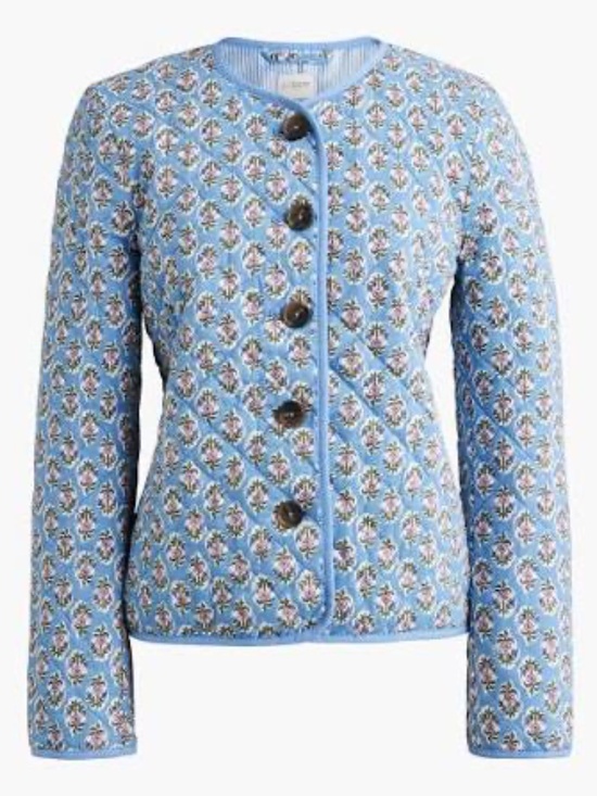 J. Crew Jackets & Blazers - NWT J. Crew Block-Printed Quilt Jacket